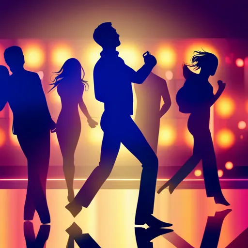 Salsa dancing couple at Dance Fridays nightclub in San Francisco